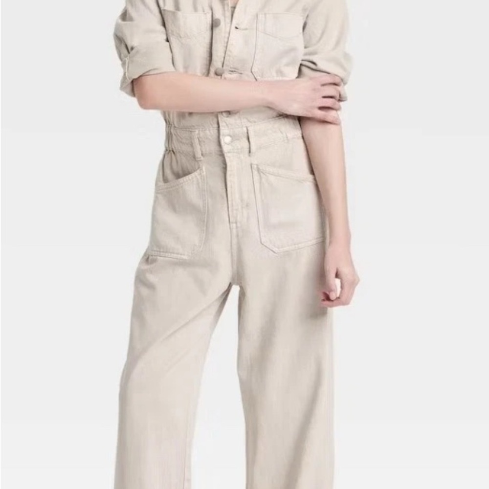 Women’s baggy denim jumpsuit size 4